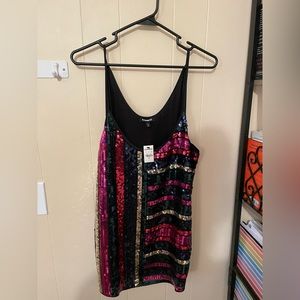 Express Sequin Tank XL